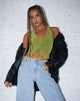 image de Dapa Crop Top in Crepe Lime