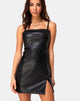 Image de la robe Rosina en PU noir