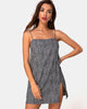 Image de Datista Slip Dress in Ditsy Leopard Grey