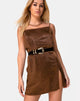 Image de Datista Slip Dress in Satin Brown