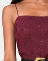 Satin Cheetah Bourgogne