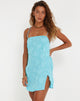 Image de Datista Mini Robe en Satin Rose Bachelor Blue