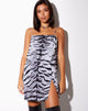 Image de Datista Slip Dress in Tiger Full Silver Placement