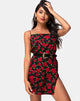 Image de Datista Slip Dress in Roaming Rose Black