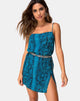 Image de Datista Slip Dress in Snake Blue