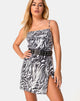 Image de Datista Slip Dress in Trippy Zebra Clear Sequin
