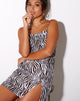 Image de Datista Slip Dress in Zebra Vertical