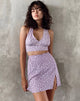 Image de Datri Crop Top in Ditsy Rose Lilac