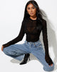 Image de Deloya Top in Mesh Black