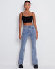 Image de Keenan Crop Top en Lycra Noir