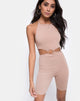Image de Dequa Unitard découpé en Jersey Tan
