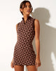 Image de Dewei Dress in Geo Knit Coffee Brown