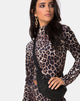 Image de Lara Crop Top in Velvet Brown Leopard