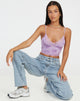 image de Dyrana Crop Top in Rose Flock Lilac