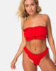 Image de Effie Bikini Top in Red Rib