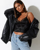 image de Ekana Crop Top in Black Rose Flock
