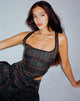 Image de Elati Corset Top in Tartans Green