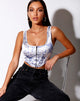 Image de Elci Corset Top in Cherub White Blue