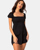 Image de la robe Eldre en satin Cheetah Black
