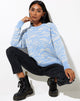 Image de Eleni Jumper in Zebra Blue Grey