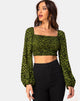 Image de Elina Top in Cheetah Khaki