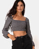 Image de Elina Top in Check It Out Black