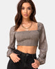 Image de Elina Top en Satin Rose Silver Grey