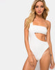 Image de Elkin Maillot de bain en blanc texturé