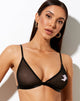 Image de Ellenor Soutien-gorge triangle en maille Noir