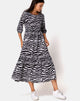 Image de Ellery Dress Animal Drip Grey