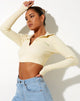 Image de Elody Crop Top in Buttercream Vacay Embro