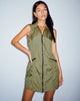 Image de Elok Cargo Mini Dress in Parachute Silver Green
