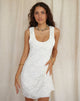 Image de Eltami Mini robe en dentelle ivoire