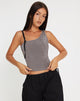 Image de Eltica One Shoulder Crop Top in Grey