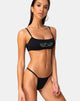 Image de Valter Bas de bikini en noir mat avec diamants