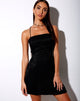 Image de Enif Slip Dress in Satin Ditsy Rose Black