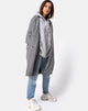 Image du manteau Ernest à carreaux pied-de-poule noir et blanc