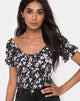 Image de Evony Top in Dark Wild Flower