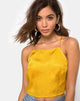 Image de Fair Cami Top in Satin Mustard