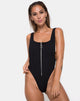 Image de Farica Maillot de bain en Mini Rib Onyx