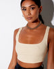 Image de Adela Crop Top in Rib Sand