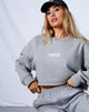Image de Fawly Crop Top in Grey Marl Saint Embro