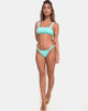 Image de Febe Bikini Bottom in Mini Rib Mint