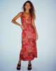 image de Fiaso Midi Dress in Abstract Paisley Red