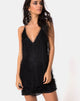 Image of Finn Slip Dress in Fringe Black