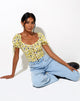 Image de Flaba Crop Top in Sunflower Pop Yellow