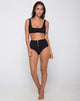 Image de Fleata Bas de bikini Mini Rib Textured Onyx
