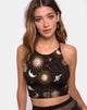 Image de Folly Crop Top in Solar System Black