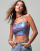 Image de Fonda Crop top in Metallic Opal Shimmer
