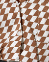 Damier diagonal Tan et Ivory
